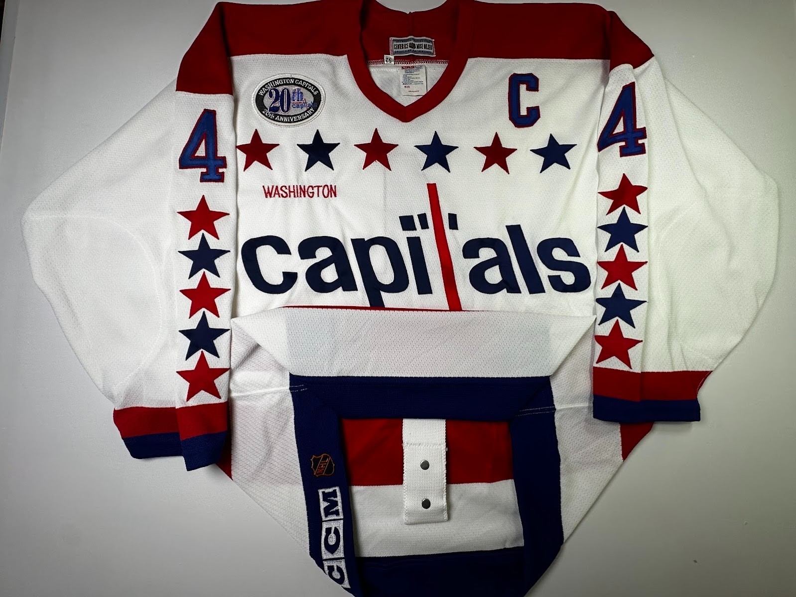 Washington Capitals Kevin Hatcher CCM Sz. 52 Authentic Hockey Jersey Center Ice