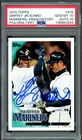 Ken Griffey Jr. & Ichiro Suzuki Auto 2010 Topps Card #515 Mariners PSA 10 Sig