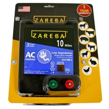 New! Zareba 10-Mile .5 Joule Low Impedance Electric Fence Controller EAC10M-Z
