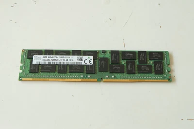 SK Hynix 64GB 4DRx4 PC4-2133P-LE0-11 DDR4 registered ECC DIMM HMAA8GL7MMR4N-TF - Image 1 of 4