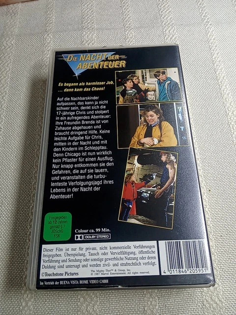 VHS Videokassette - Die Nacht der Abenteuer - 1987 - Elisabeth Shue - Touchstone - Bild 3 von 4