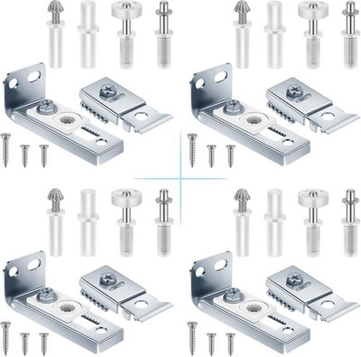 2 /4Pack Bifold Door Hardware Repair Kit Bi-fold Sliding Closet Replacement