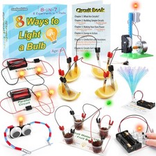 Science Circuit Kit Electricity for Kids Age 8-12, STEM Electrical Circuits L...