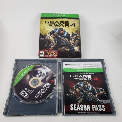 Gears of War 4 Xbox One Ultimate Edition Steelbook CIB Complete Tested - Picture 1 of 10