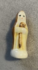 Fève de collection personnage religieux, céramique brillant, 1 pièce