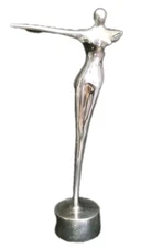 Nima Oberoi Lunares Modern Dancer San Francisco Aluminum Art Deco Jewelry Holder