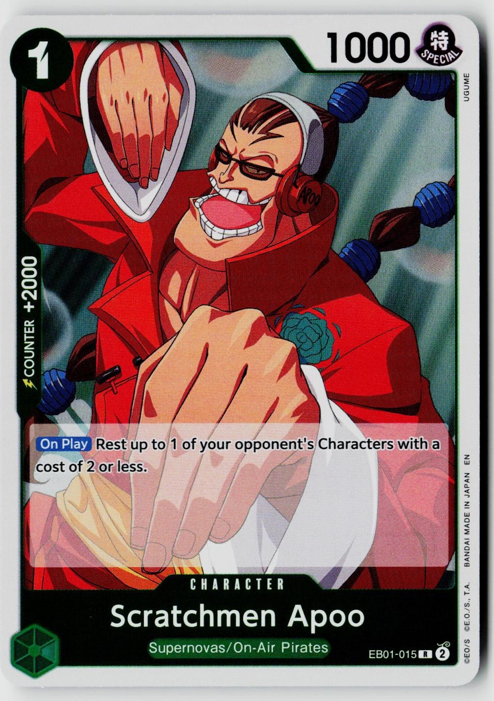 Extra Booster: Memorial Collection #EB01-015 Scratchmen Apoo