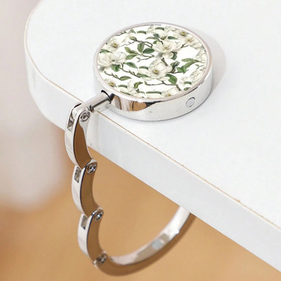 Floral Purse Hook Foldable Handbag Fashionable Table Hanger Wallet Holder Travel