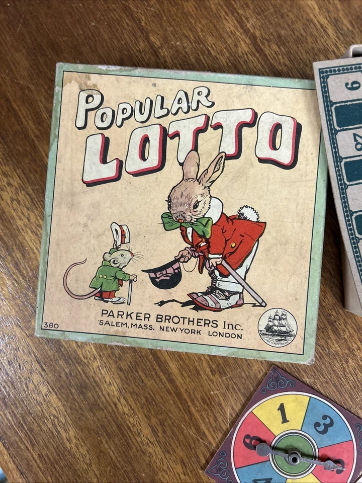 De colección Popular Lotto (Bingo) Parker Brothers Inc años 20 Foto 4 de 4