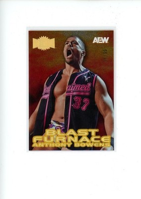 2025 Skybox Metal Universe AEW Anthony Bowens 15 Blast Furnace Gold Spectrum /99