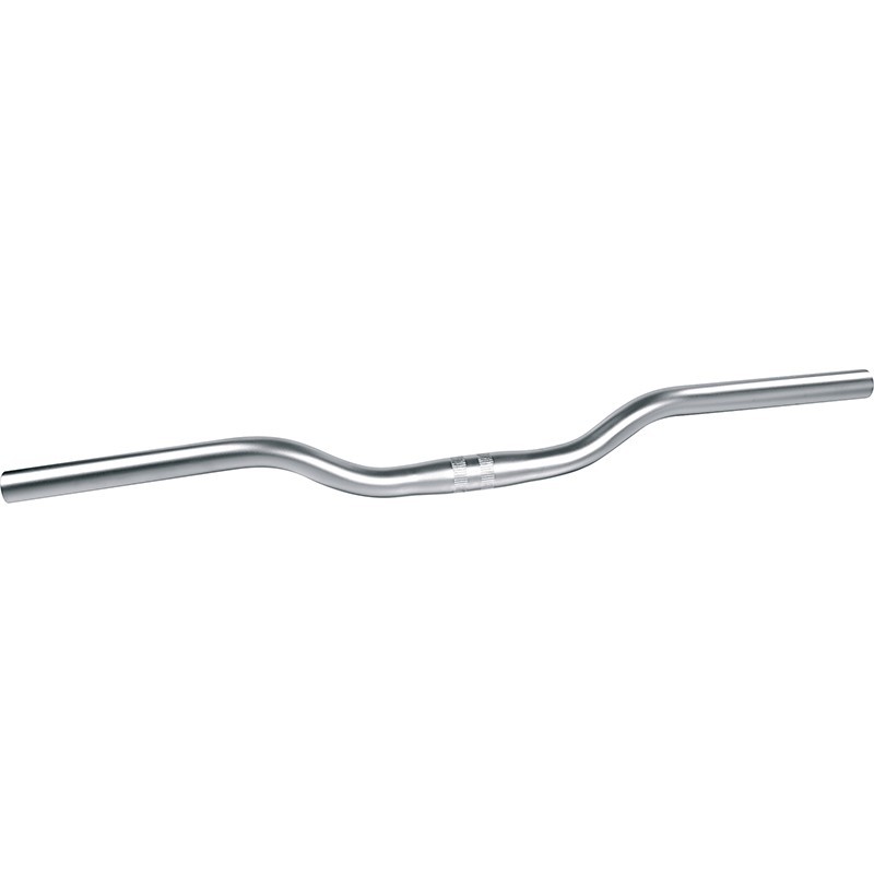 Ergotec City Bugel Steel Handlebars Silver – 25.4mm clamp – 620mm width – 162780