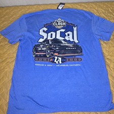2024 NASCAR Busch Light Clash at the Coliseum SoCal T-Shirt Blue Men's XL