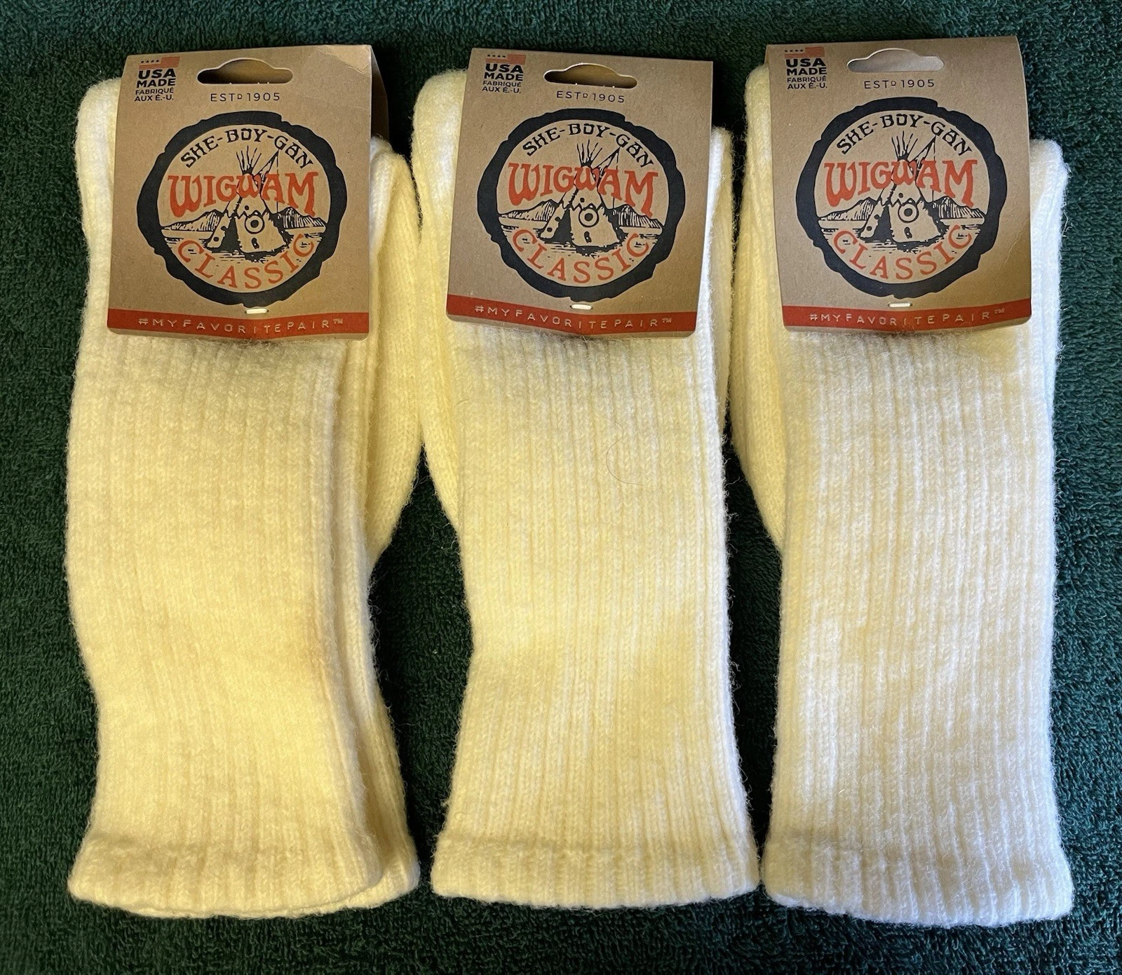 NEW Lot of 3 PR. Wigwam Wool Blend Warm Socks Unisex Size M Men 5-9.5 Women 8-10