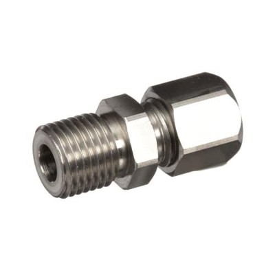 1PC RS PRO 3817378 Compression Gland Stainless Steel 1/4in BSPP Thread For