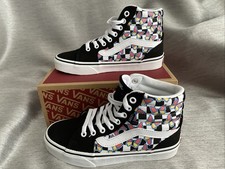 Nuevo Zapato Deportivo Vans Filmore Butterfly Check High Top Para Mujer Talla 6.5