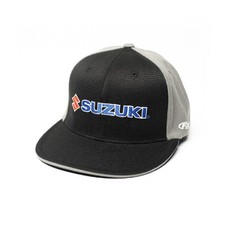FACTORY EFFEX SUZUKI TEAM FLEX-STYLE HAT / BLACK-GREY S/M 