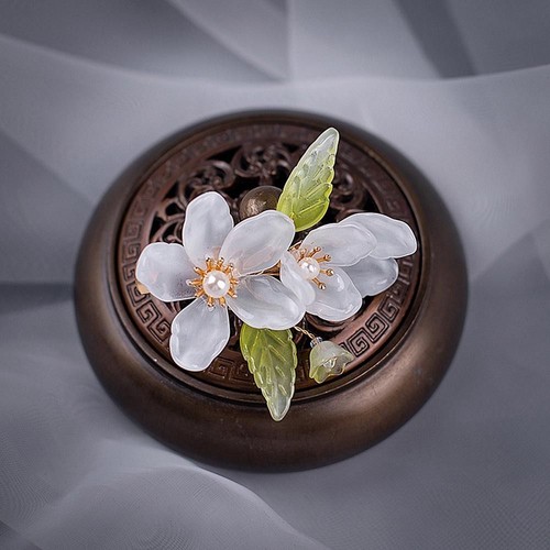 Korean Barrettes Women Duckbill Clips Chinese Hanfu Hairpins Flower Hair Clips - Picture 5 of 12
