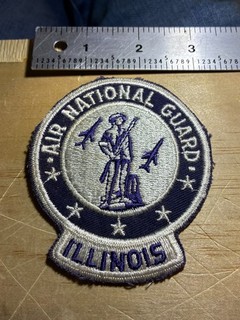 Cold War/Vietnam? US AIR FORCE PATCH AIR NATIONAL GUARD ILLINOIS ORIGINAL BEAUTY