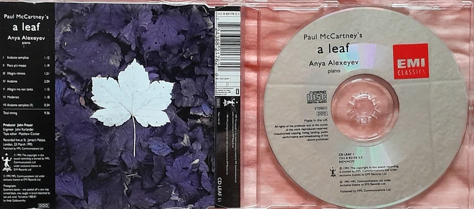Paul Mc Cartney-A Leaf, Maxi-CD, 1995, UK - Bild 2 von 2