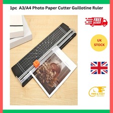 A3/A4 Photo Paper Cutter Guillotine Ruler Home Office Tool Card Trimmer UK