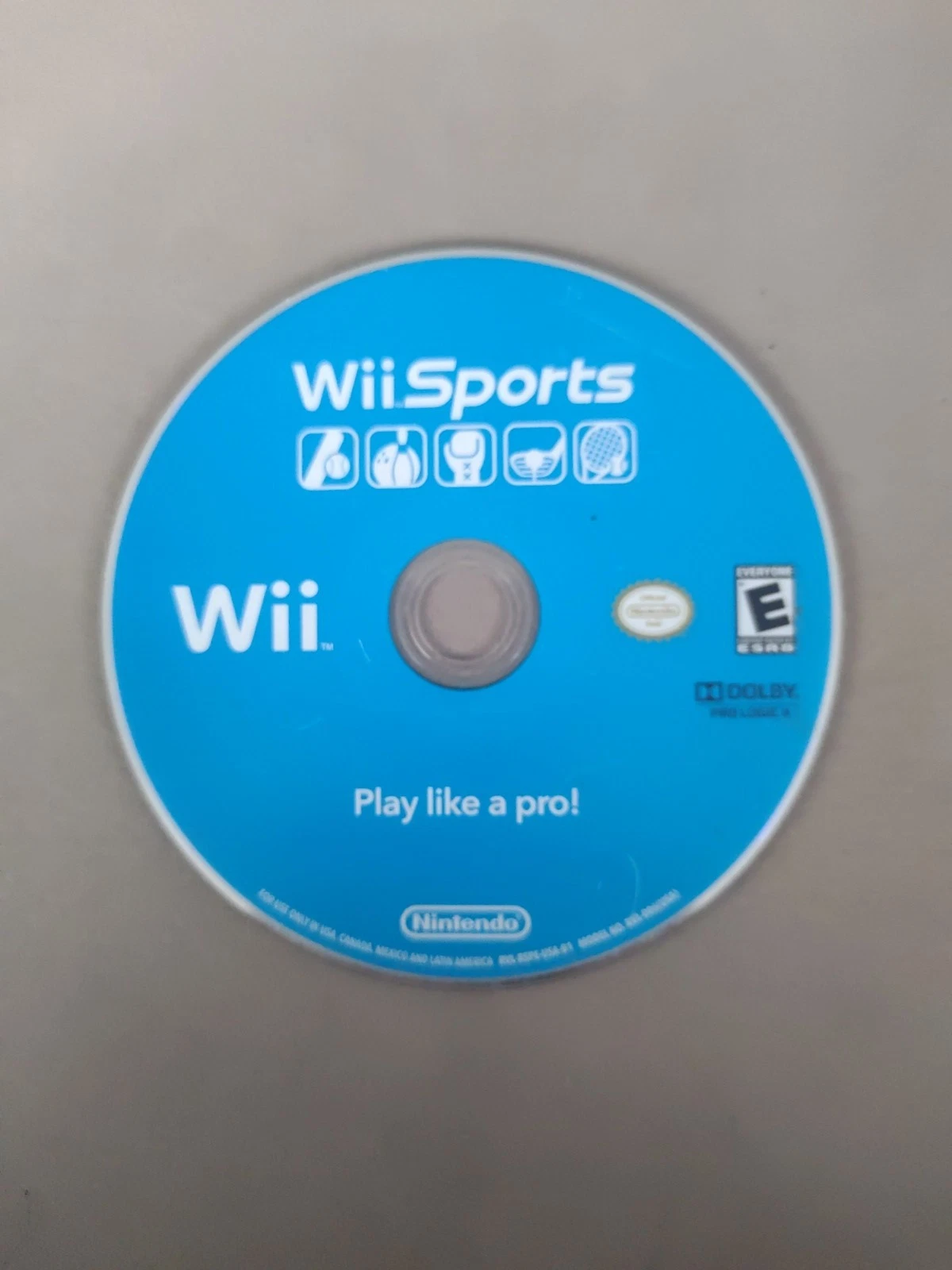 Wii Sports (Nintendo Wii, 2006) *Disc Only* Tested & Doesn't Play Deep Scratches
