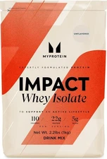 Myprotein® Impact Whey Isolate Protein Powder, Gluten Free Protein Powder,...