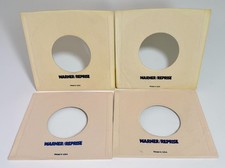 Warner Brothers Reprise Records Company Paper Sleeve Lot of 4 45 RPM Vinyl Logo