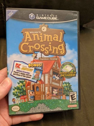 Animal Crossing Nintendo GameCube GC Black Label CIB (No Memory Card)