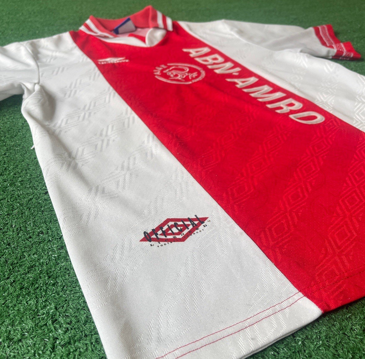Vintage Umbro Ajax Amsterdam 1994/95 Home Football Kit (L