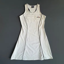 Vintage Womens 90s Ellesse Tennis Dress | Size XS-S | White and Blue Grover