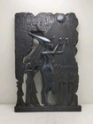 Rare Ancient Egyptian Antiques Black Stela Of King Akhenaten, Nefertiti Egypt Bc
