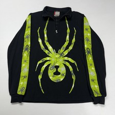 Vtg Spyder Big Logo 1/4 Zip Pullover Youth XL Winter Sport Ski Layer Outdoor