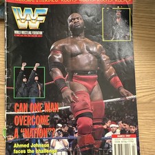 WWF World Wrestling Federation Magazine March 1997 Ahmed Johnson Cover