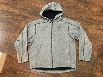 Arc teryx Wool Blend Full Zip Hoodie Jacket Gray Unisex Small Petite