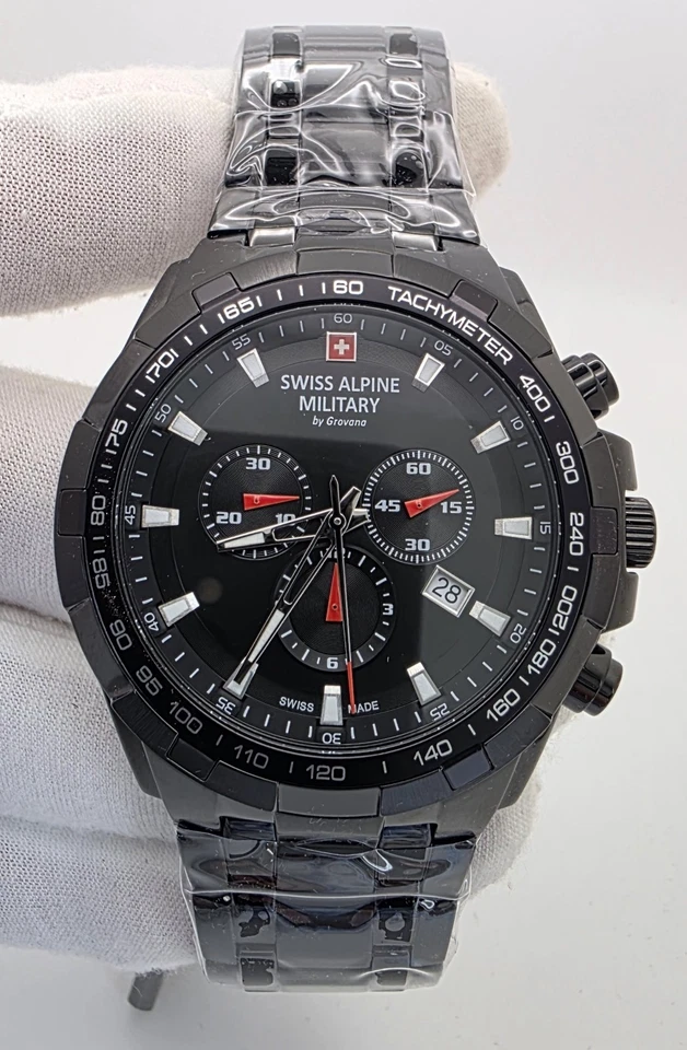 Swiss Alpine Military  SAM7043.9177 Man Quartz Watch Free FEDEX 2 DAY SHIPPING - Image 4 of 4