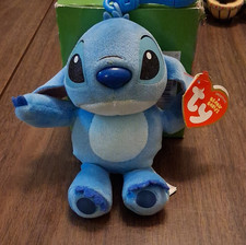 Ty Disney Lilo  Stitch Beanie Baby Plush Toy with Stitch Figurine Collectible