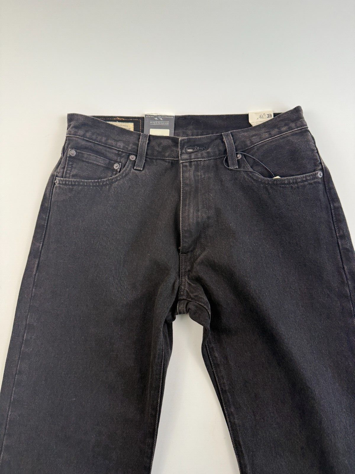 Levi's Premium Men 555 Relaxed Fit Straight Leg Zip Fly Jeans  31x32  Black  NWT