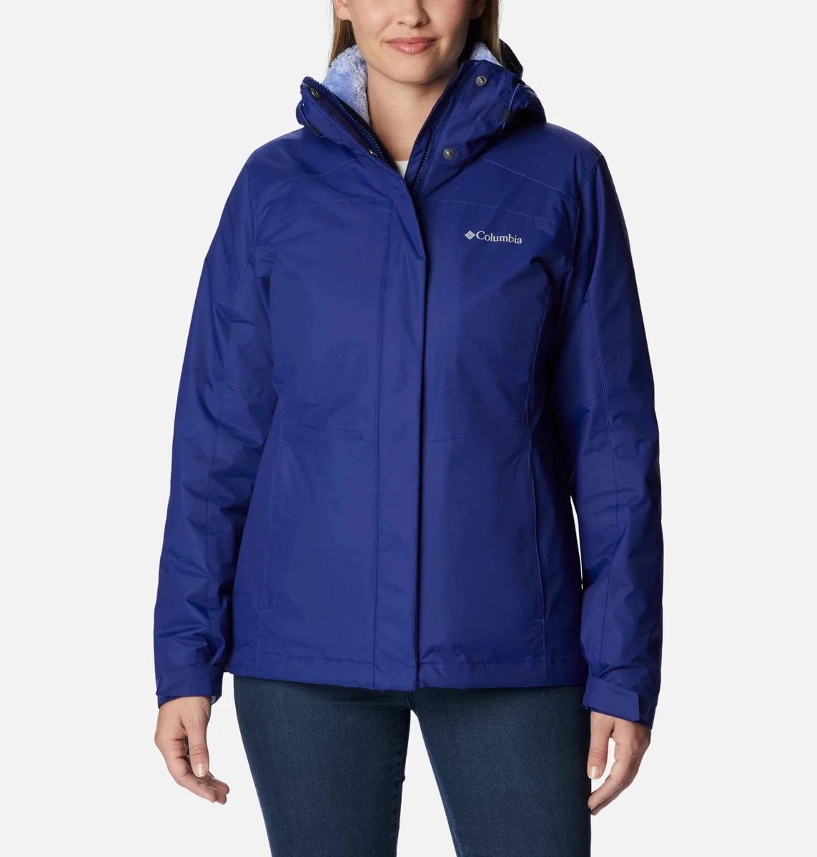 NWT Columbia L Tunnel Falls Waterproof Interchange Jacket Dark Sapphire 260
