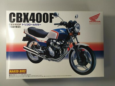 RARE AOSHIMA 1:12 HONDA CBX400F TRICOLOR (WHITE) -41000 | eBay