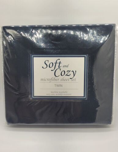 Black Twin Microfiber Sheet Set by Soft & Cozy - Picture 4 of 10