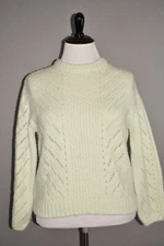 ELODIE NEW $25 Long Sleeve Pullover Sweater in Sage Green XL