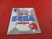  Authentic Sega Genesis Game Gear Catalog Foldable Promo Insert Sonic Knuckles