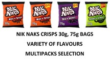 NIK NAKS Crisps Choose from Different Flavours, Sizes 30g, 75g Bags Selection