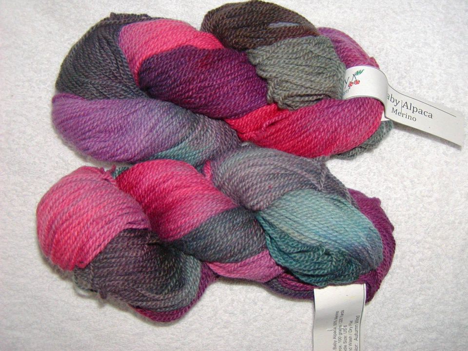 CHERRY TREE HILL - Baby Alpaca Merino ~ 220 yards. Color: AUTUMN WIND - Image 2 of 3