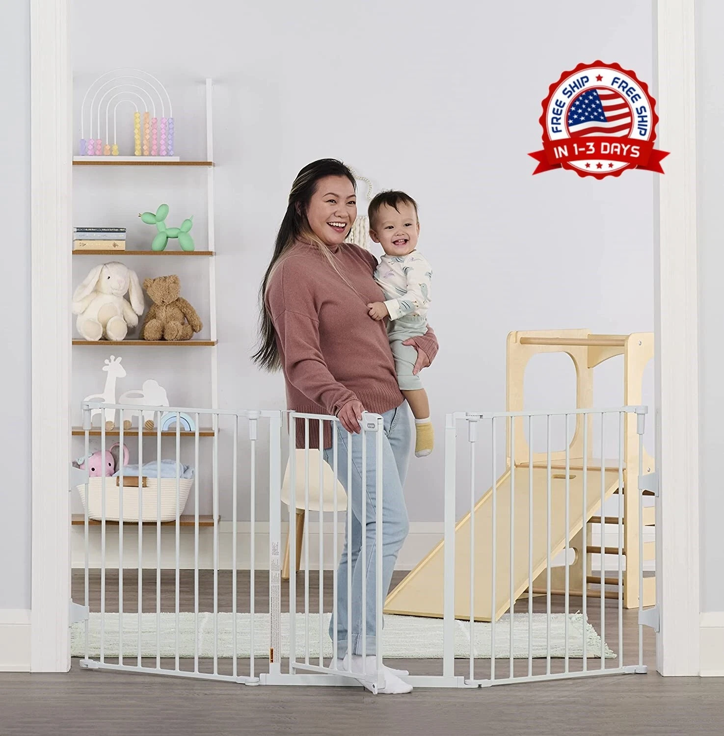 Barrera Para Perros y Bebes "28-76" Puertas Perros Puerta De Seguridad Escalera