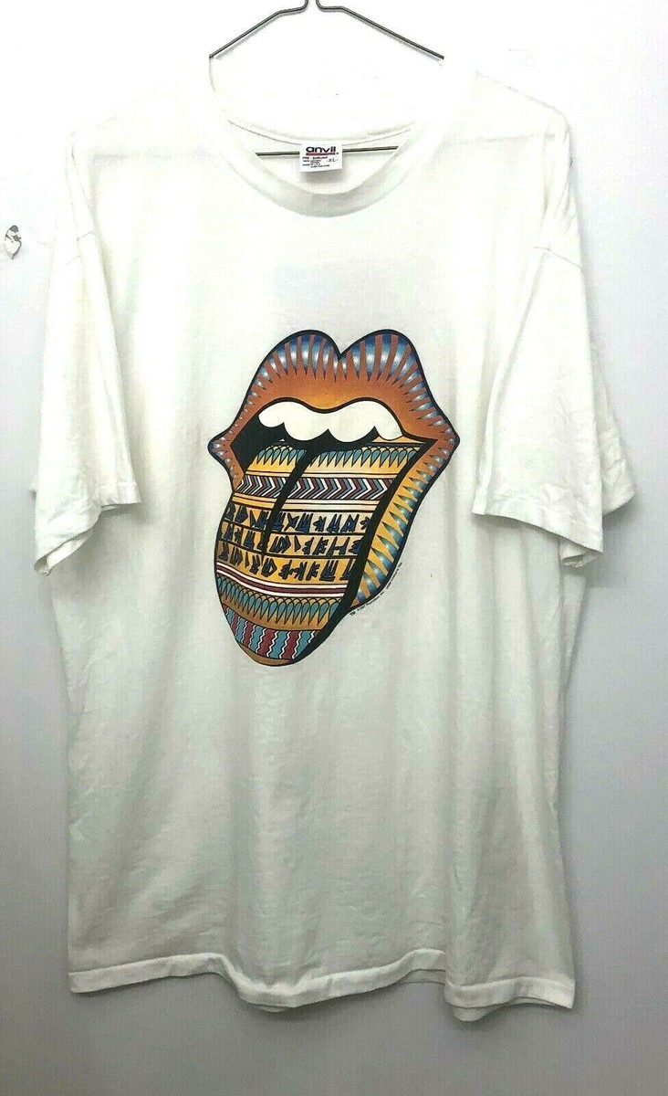 ROLLING STONES Bridges to Babylon Tour 1997 White Vintage