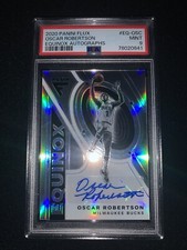 OSCAR ROBERTSON 2020 PANINI FLUX EQUINOX AUTO /15 PSA 9 Top 75 HOf