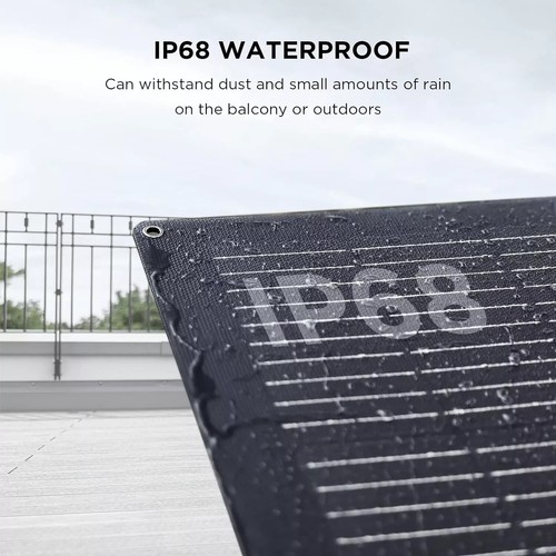 ECOFLOW 100W Flexible Solar Panel with High Efficiency Solar Modules, IP68 - Picture 7 of 16