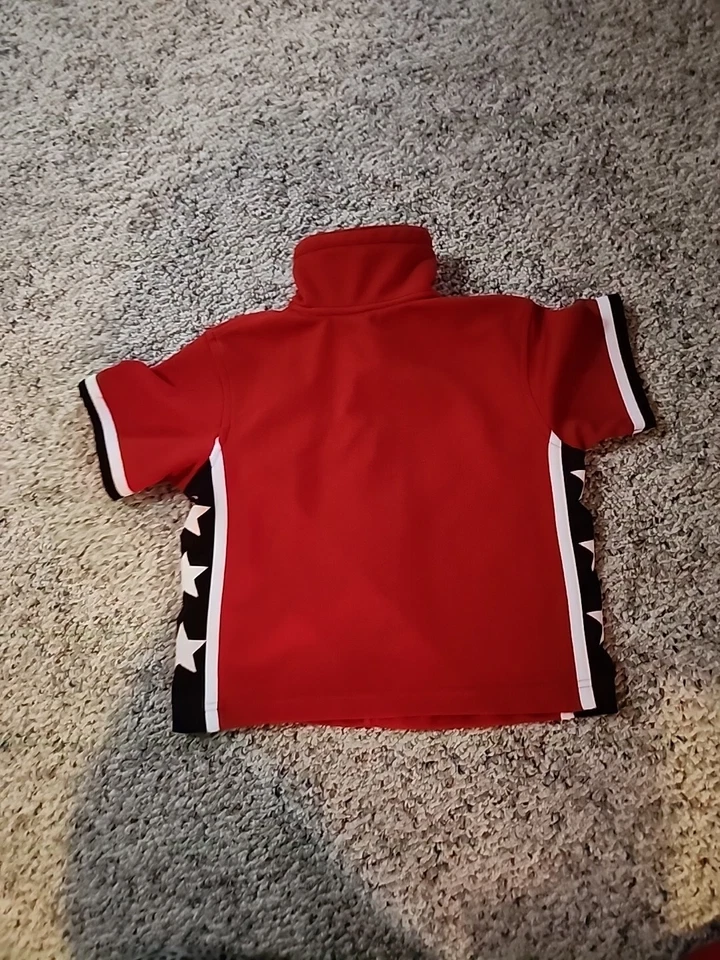 Детская штаб-квартира мальчиков красный белый синий 2шт наряд штаны для бега 4 июля комплект 3T - Изображение 3 из 4