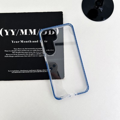 For Samsung Galaxy S24 Ultra S24 S24+ Shockproof Rubber Clear PC Back Case Cover